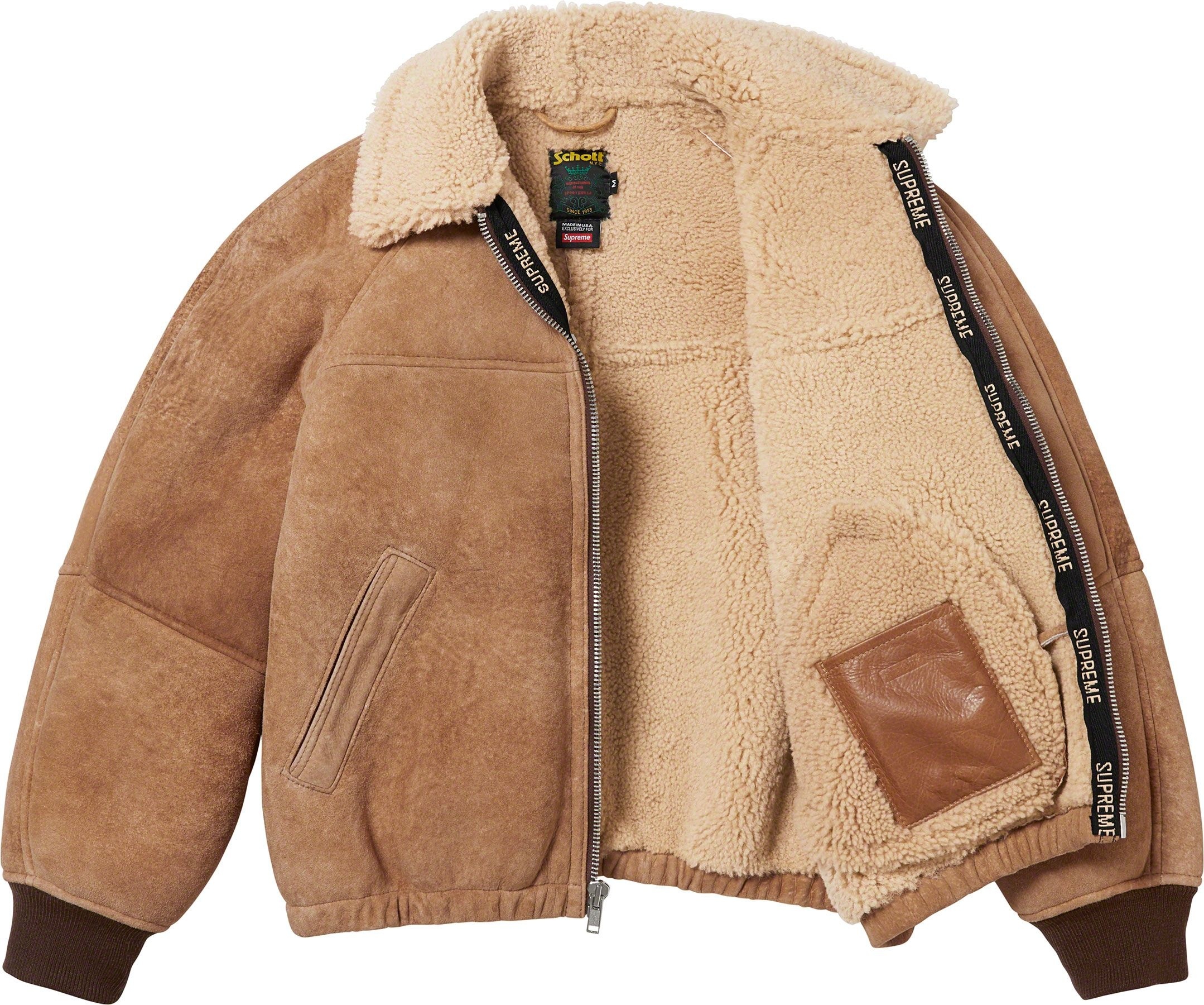 Supreme®/Schott® Shearling Bomber Jacket view 16